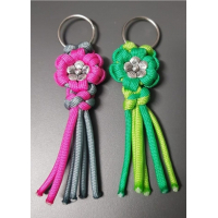 Personaliseer uw Bloem Sleutelhanger