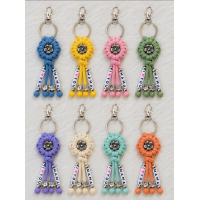 Personaliseer uw Bloem Sleutelhanger